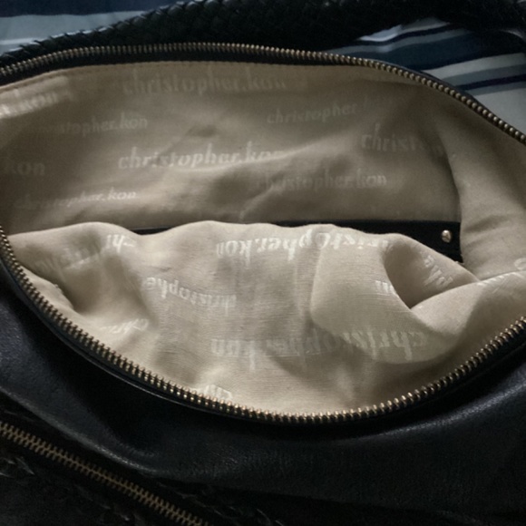 Christopher Kon black leather bag - Picture 2 of 3
